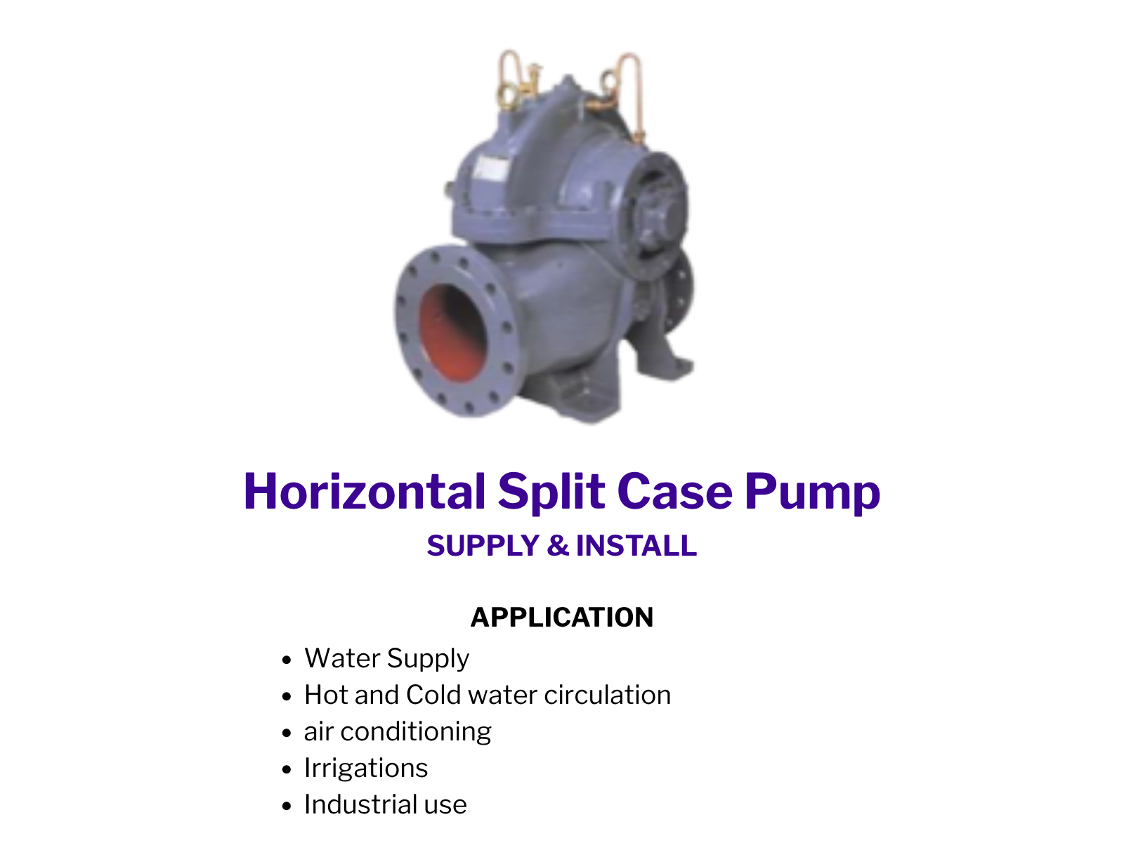 Horizontal Split Case Pump